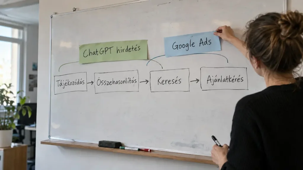 ChatGPT hirdetés és Google Ads szerepe a vásárlói döntési folyamatban